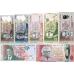 PN64b, 65b,56g,61d, 66d,63e,67b Mauritius - 25-2000 Rupees (Set of 7 Notes)